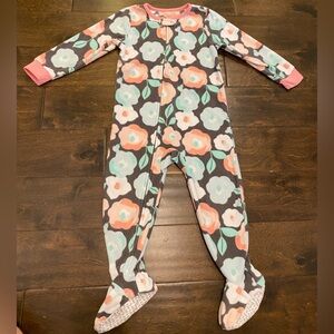 Carters fleece footed pajama 3T